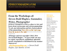 Tablet Screenshot of finegunmaking.com